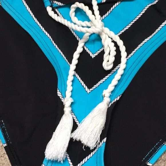 Michael Kors nautical rope stripe bikini. S-top/M-bottom. . NWT - Picture 9 of 10